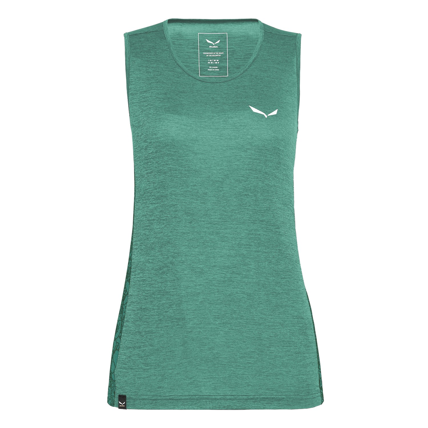 Salewa Women's Puez Graphic Dry Tanktop Green MFQ-791056